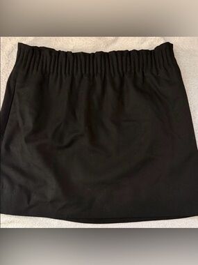 J Crew Sidewalk Skirt Wide Elastic Waistband A-Line Mini Skirt Wool Paperbag